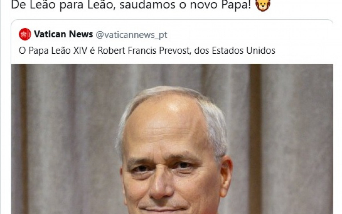 O Sport Recife não deixou para trás e também saudou Leão XIV