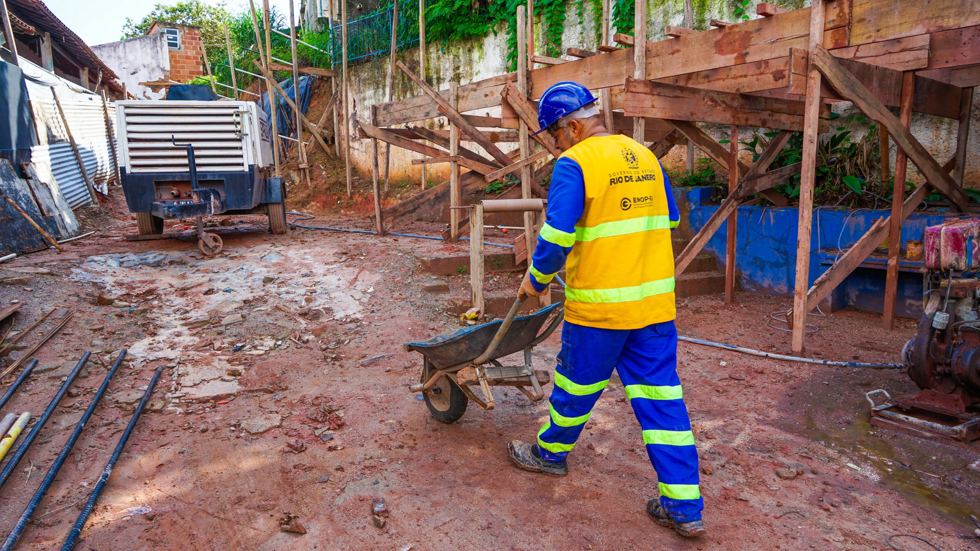 A obra tem como objetivo garantir mais seguran&ccedil;a &agrave; comunidade escolar  - Gilberto Rocha/ PMSJM