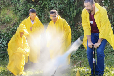 Pinheiral realiza seletiva municipal para a Olimpíada Brasileira de Foguetes