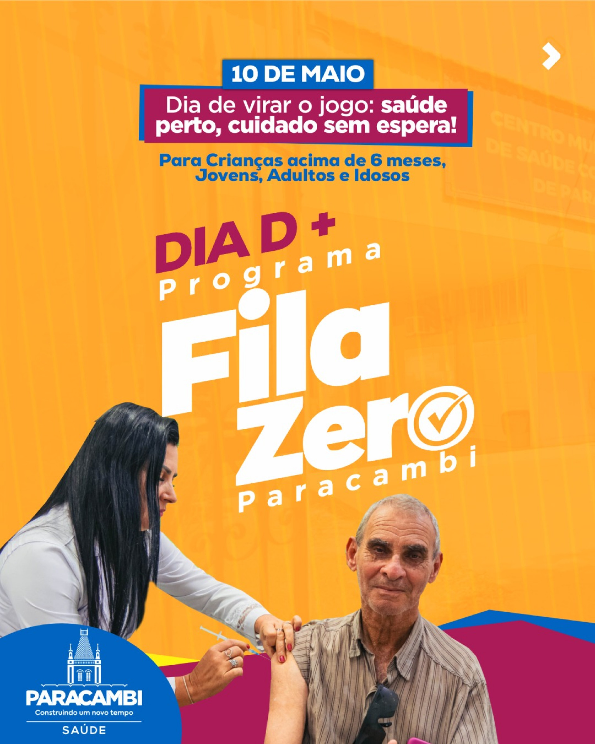Dia D da vacinação contra a gripe e o início da nova etapa do programa Fila Zero - Divulgação / PMP