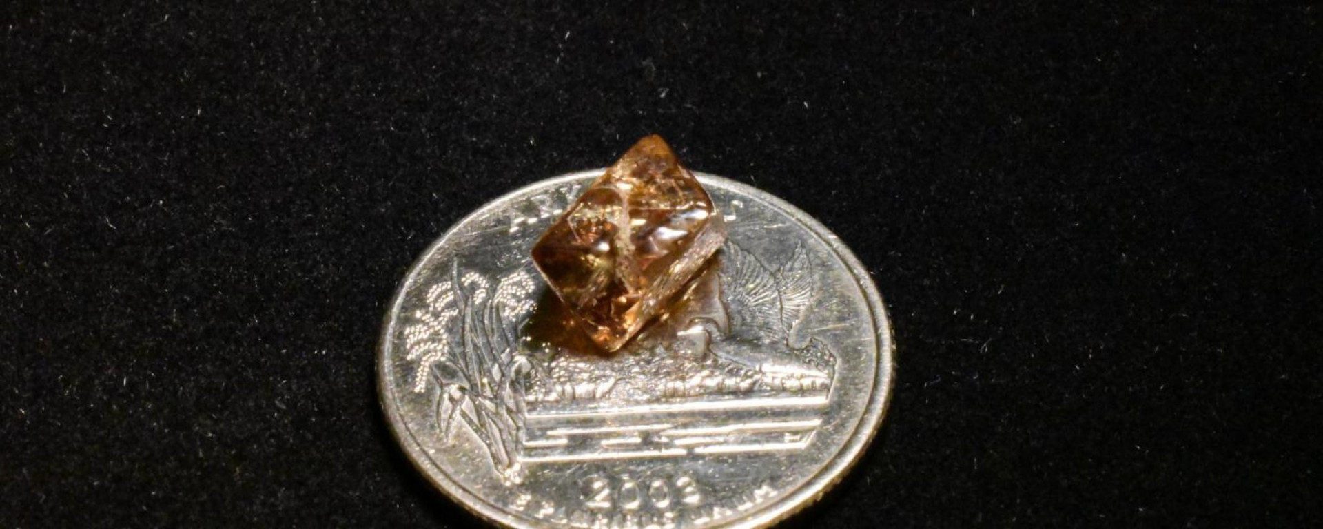 Visitante encontrou um diamante marrom de 3,81 quilates no Parque Estadual Crater of Diamonds - Reprodução/Parque Estadual do Arkansas