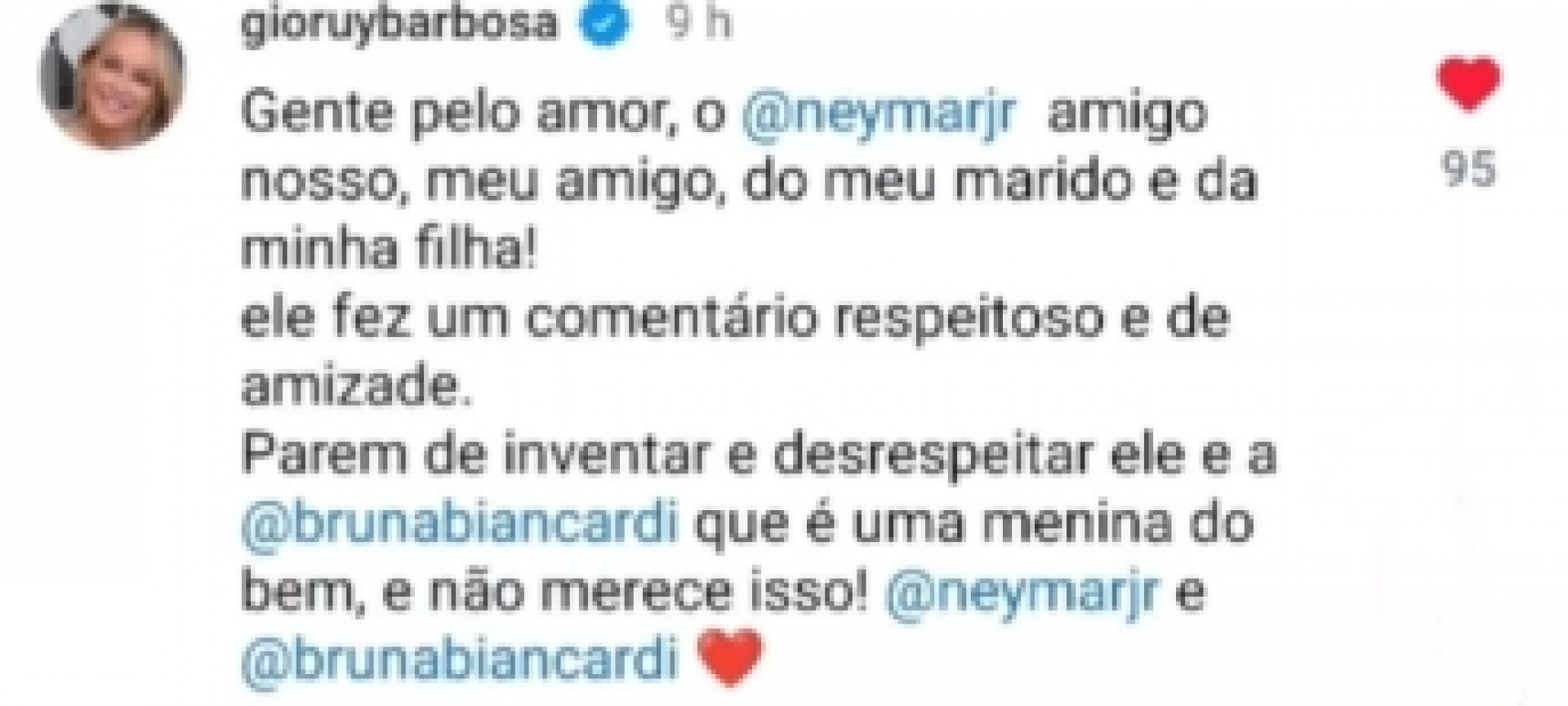 Print tirado de uma página do Instagram - Reprodução/Instagram