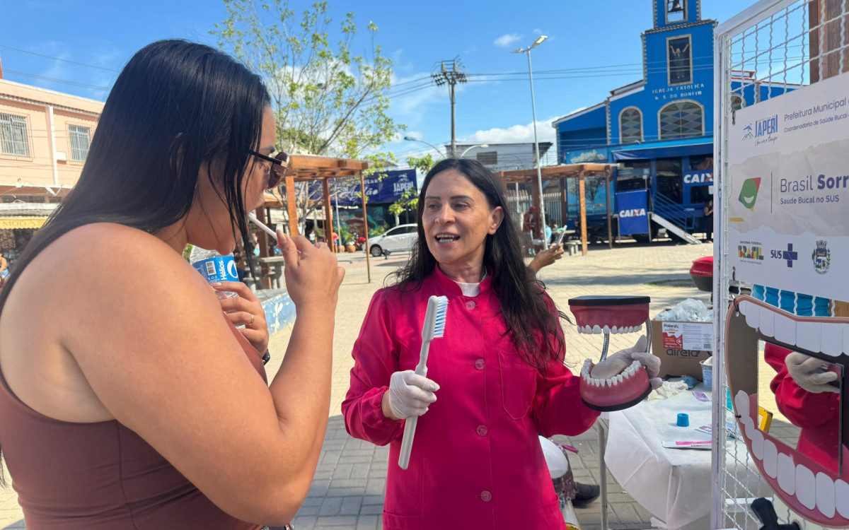 Saúde bucal também esteve presente no evento
