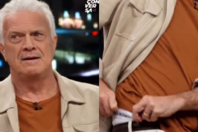 Pedro Bial se anima com pergunta de Luísa Perissé e mostra cueca