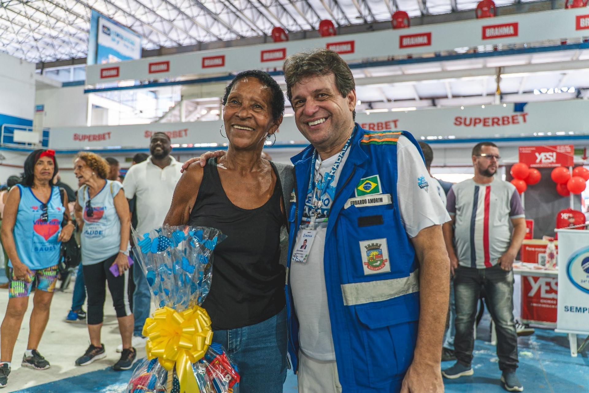 O secret&aacute;rio municipal de Trabalho e Desenvolvimento Econ&ocirc;mico, Eduardo Amorim, comemorou o sucesso da 5&ordf; Expo Trabalho - Mateus Carvalho / PMN