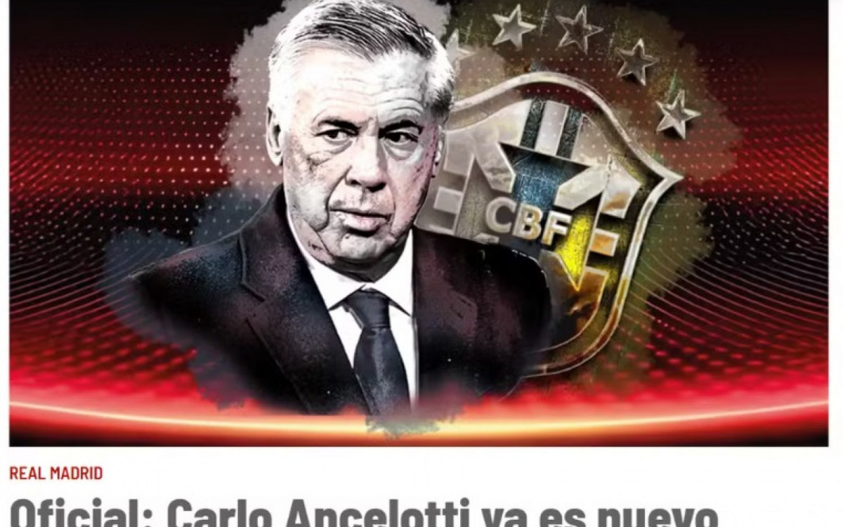 "Marca" destaca chegada de Ancelotti ao Brasil