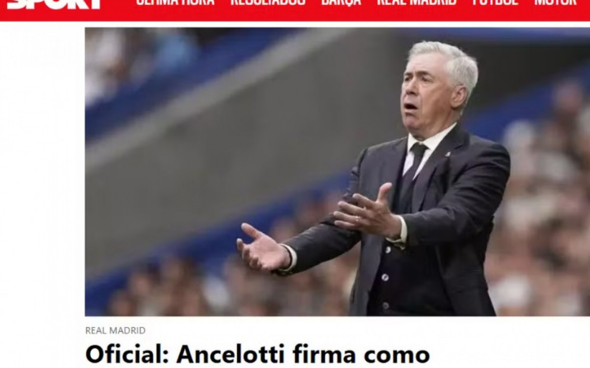 Ancelotti na Sele&ccedil;&atilde;o tamb&eacute;m repercutiu na Catalunha