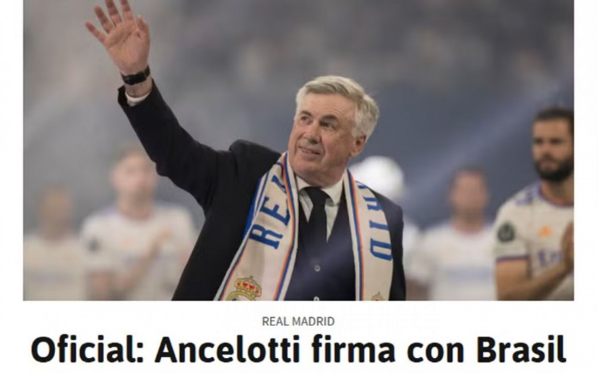 O espanhol "As" falando sobre Carlo Ancelotti na Sele&ccedil;&atilde;o