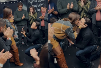 Vídeo! Felipe Araújo pede Lara Prado em casamento