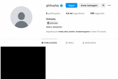 Marketing? Perfil do Globoplay é invadido no Instagram e tem fotos e vídeos excluídos