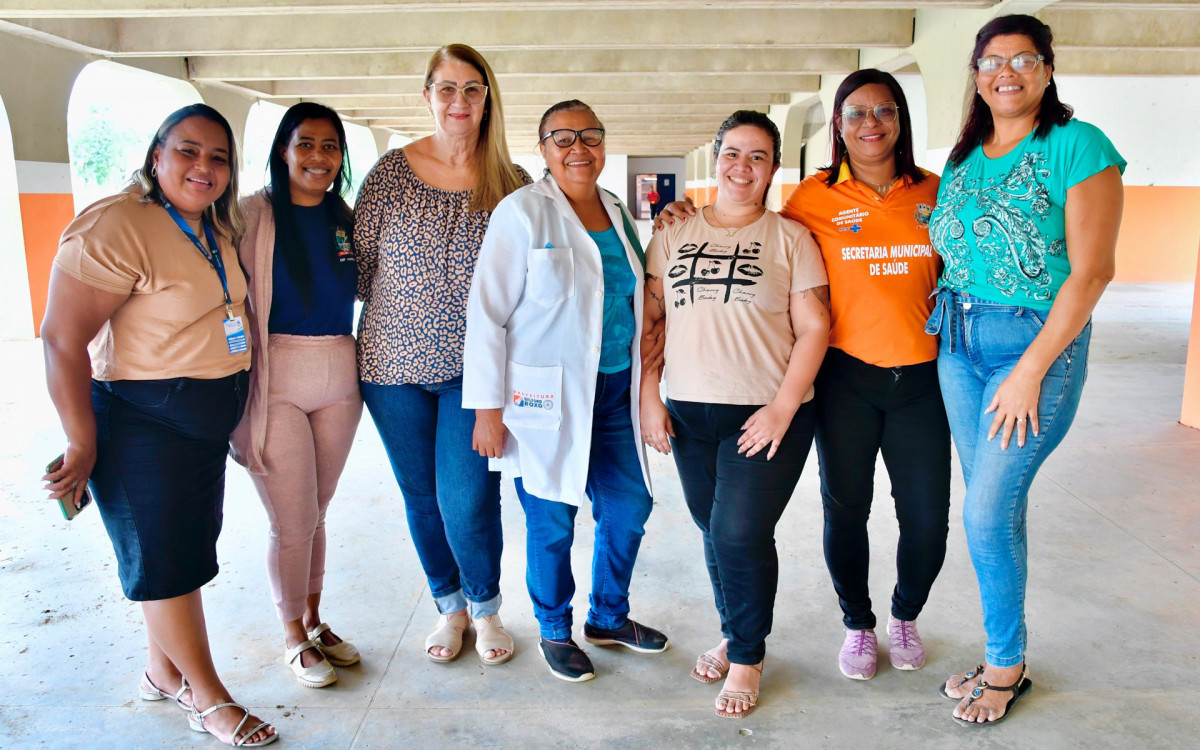 Funcionários do Ciep Grande Othelo e da Secretaria de Saúde atuaram juntos na vacinação