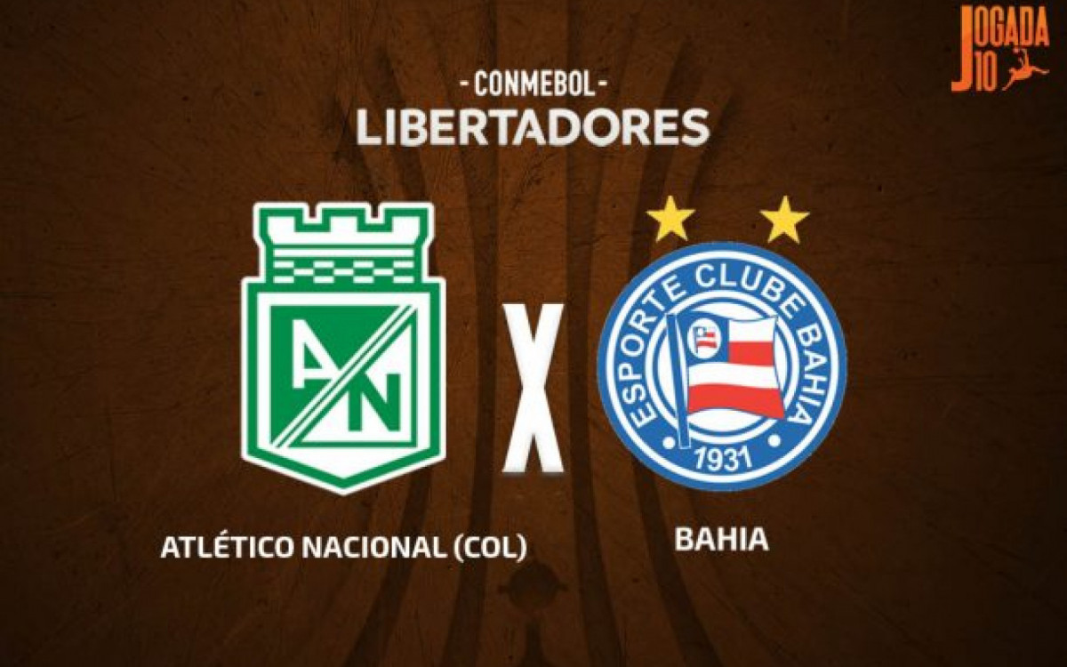 Atl&eacute;tico Nacional x Bahia: onde assistir, escala&ccedil;&otilde;es e arbitragem