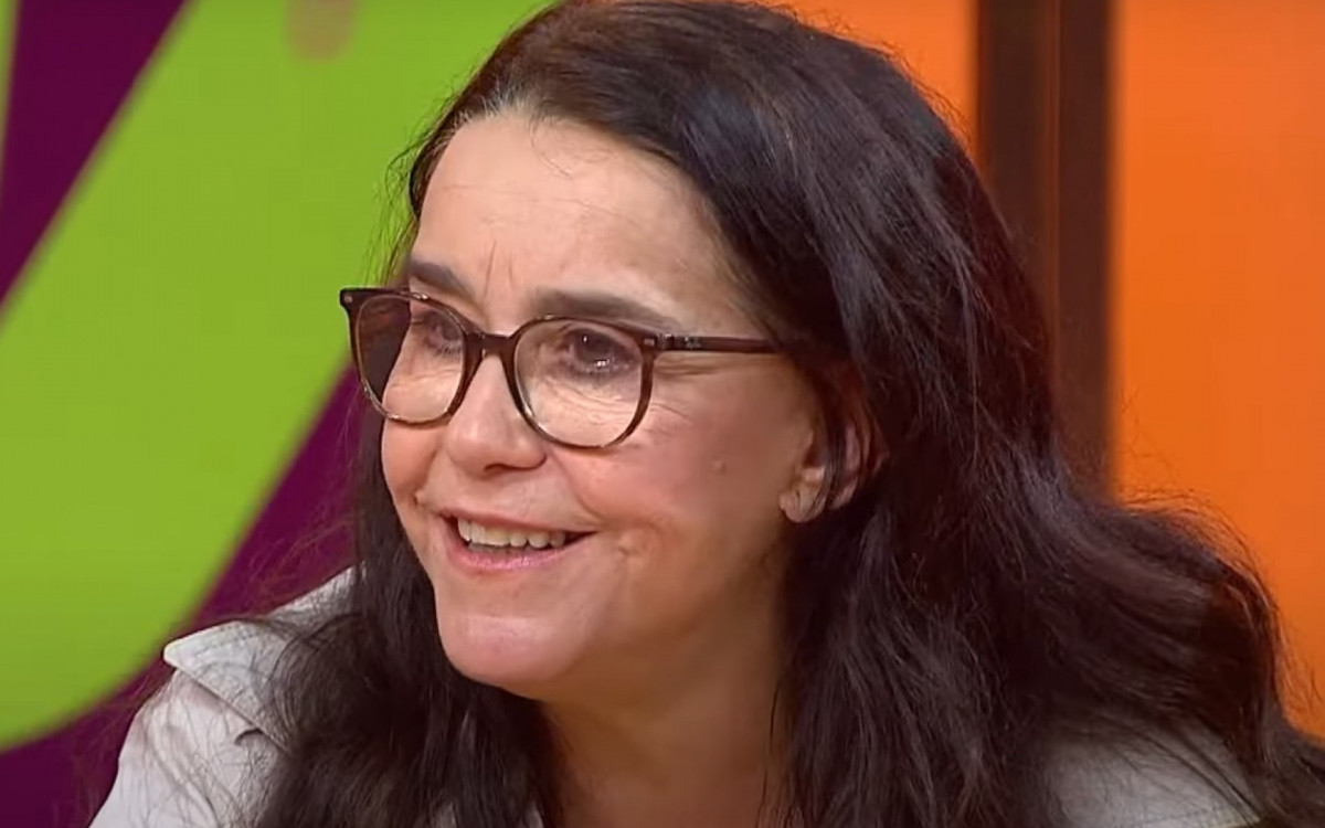 Luc&eacute;lia Santos durante o 'Sem Censura'