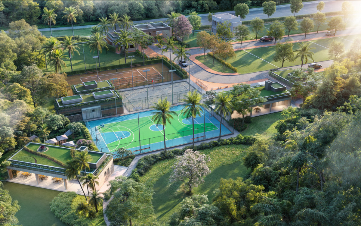 Infraestrutura de lazer de condomínio com 111 terrenos em Teresópolis