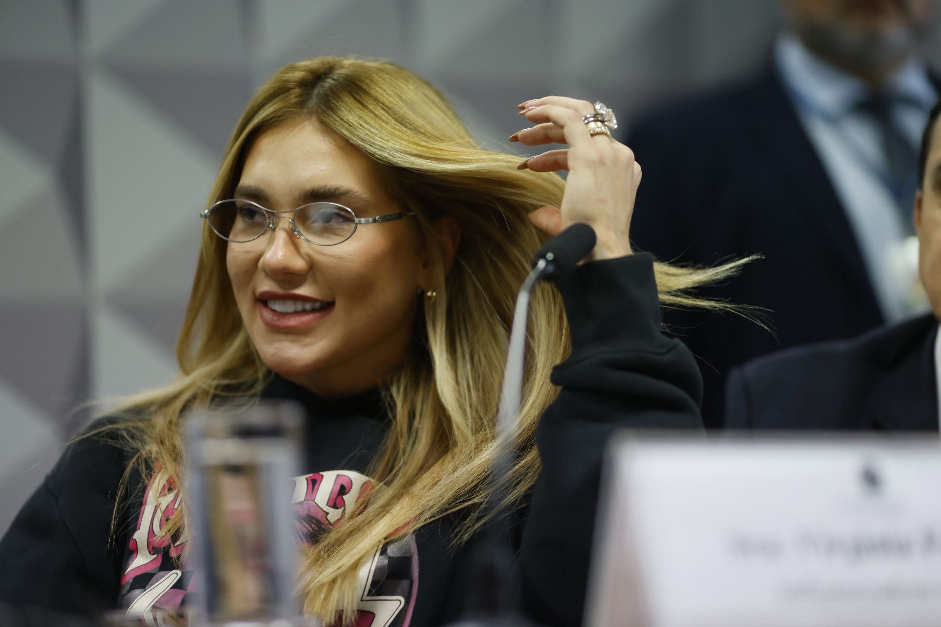 Virg&iacute;nia Fonseca, durante depoimento na CPI das Bets nesta ter&ccedil;a-feira (13) - Wilton Junior / Estad&atilde;o Conte&uacute;do