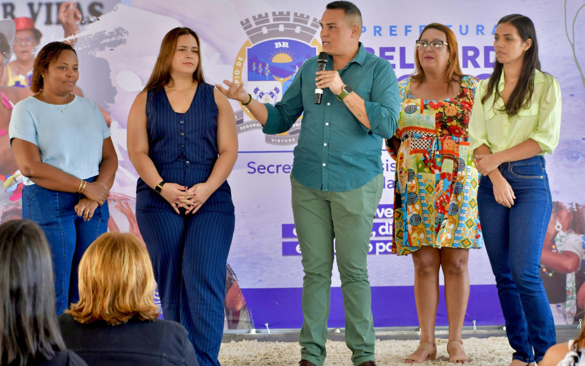 O secretário Diogo Bastos destacou o importante papel dos profissionais de assistência social