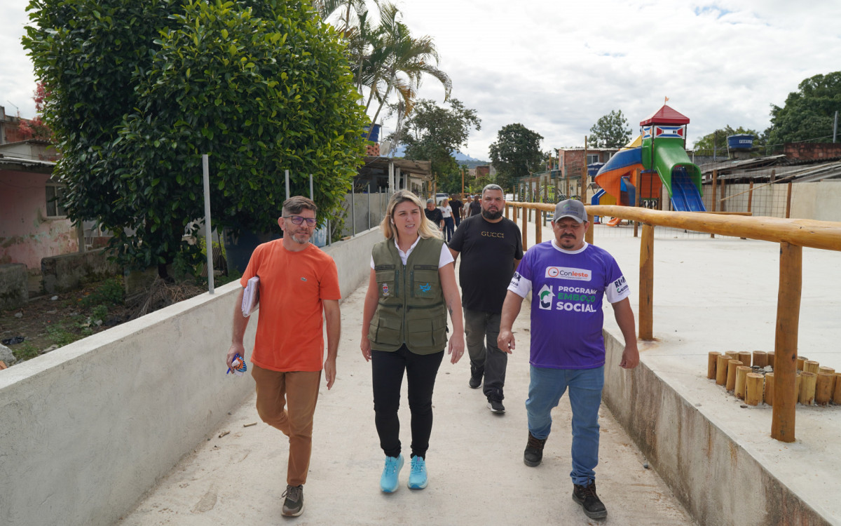 Passarela do Lazer, no Vale das Pedrinhas, est&aacute; em fase de conclus&atilde;o - Divulga&ccedil;&atilde;o