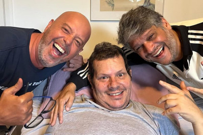 Alex Escobar mostra encontro com Toni Platão após AVC: 'Vai ficar bem'