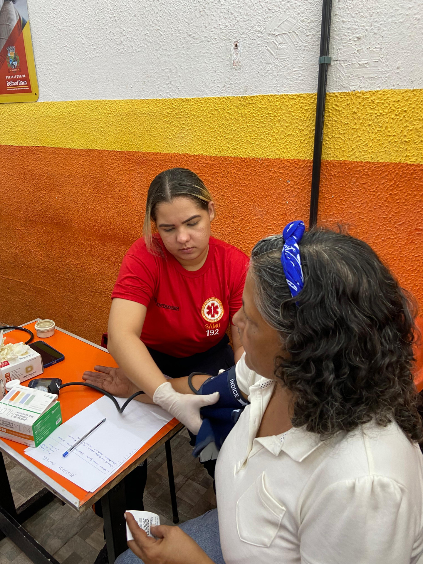 A Semana da Enfermagem apresentou uma série de serviços, como aferição de pressão