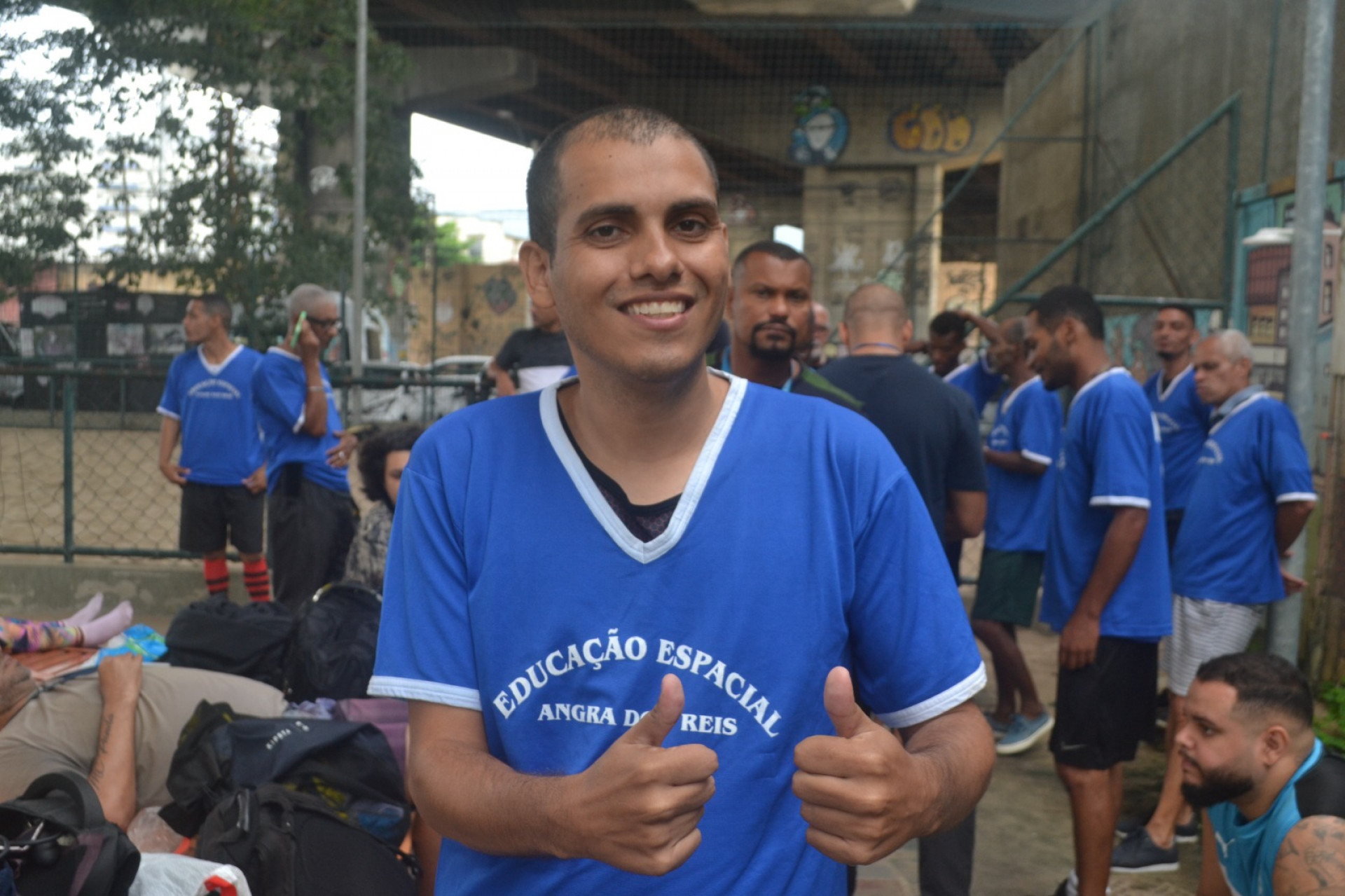 Ivanildo Xavier do CAPS III V&ocirc;nica participou com entusiasmo da competi&ccedil;&atilde;o - Elias Nic&aacute;cio/ PMSJM