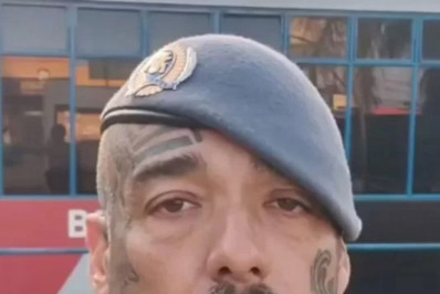 PM com tatuagem no rosto é expulso por deixar posto no carnaval