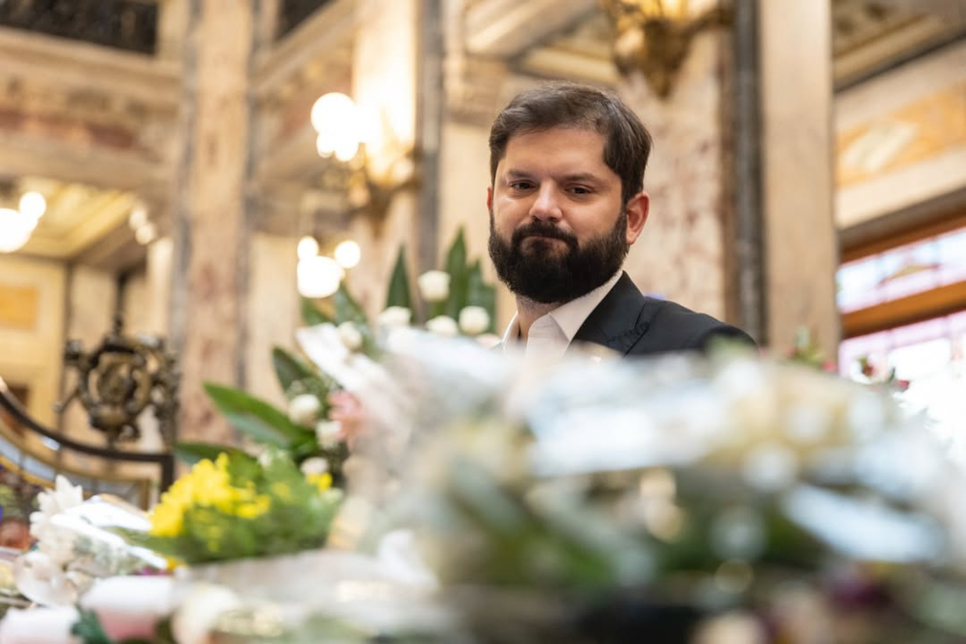 Gabriel Boric se despede de Mujica em velório no Uruguai - Reprodução Instagram / Camilo dos Santos