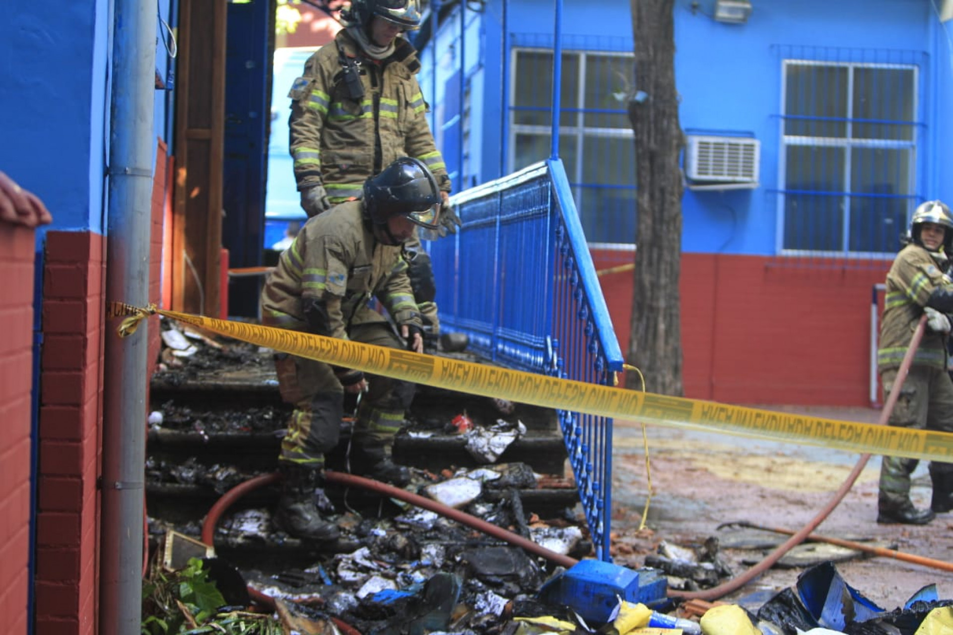 Imagens mostram destruição na Escola Municipal Leitão da Cunha, na Tijuca, após incêndio nesta quinta (15) - Reginaldo Pimenta/Agência O DIA