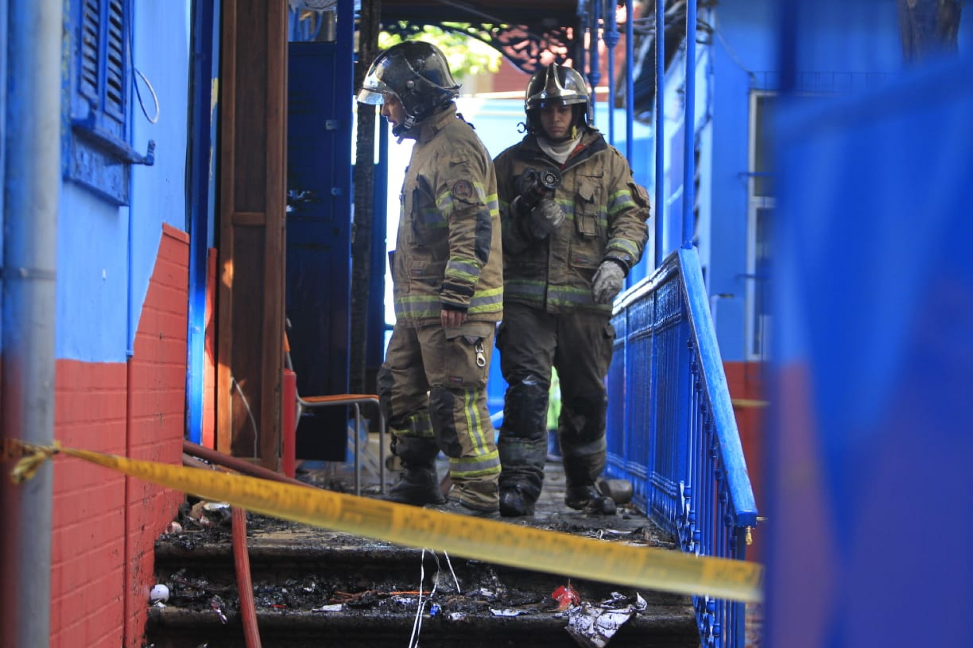 Imagens mostram destruição na Escola Municipal Leitão da Cunha, na Tijuca, após incêndio nesta quinta (15) - Reginaldo Pimenta/Agência O DIA