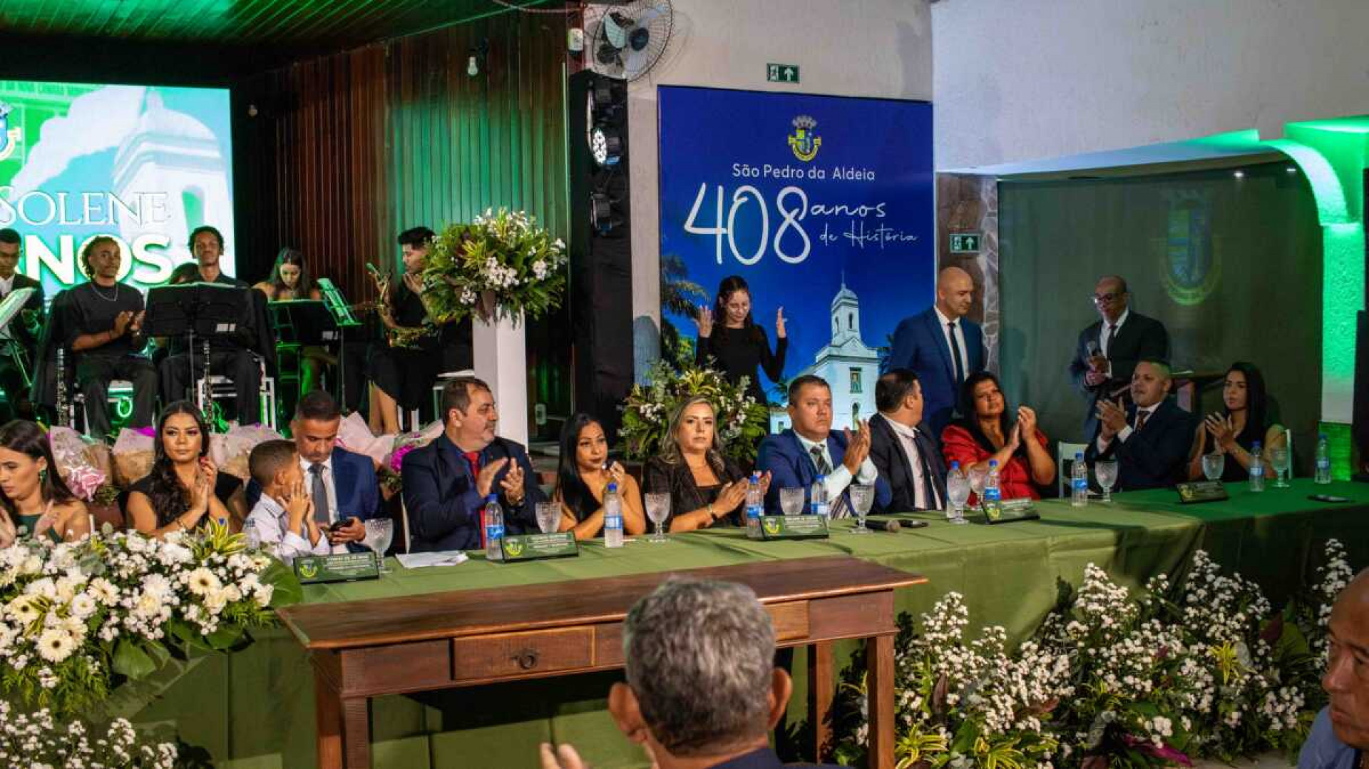 Autoridades participaram da Sess&atilde;o Solene - Cleydson Alan/ ASCOM