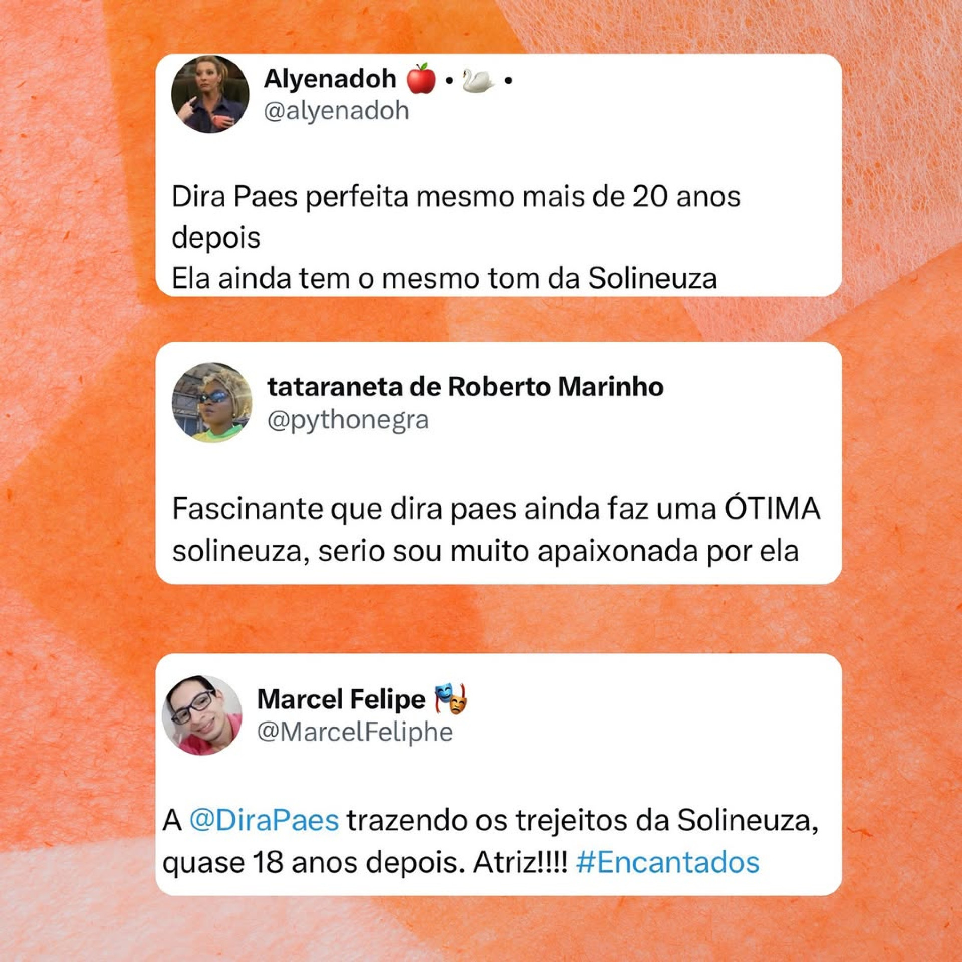 Internautas repercutiram participação de Solineuza em 'Encantado's' - Reprodução/Instagram