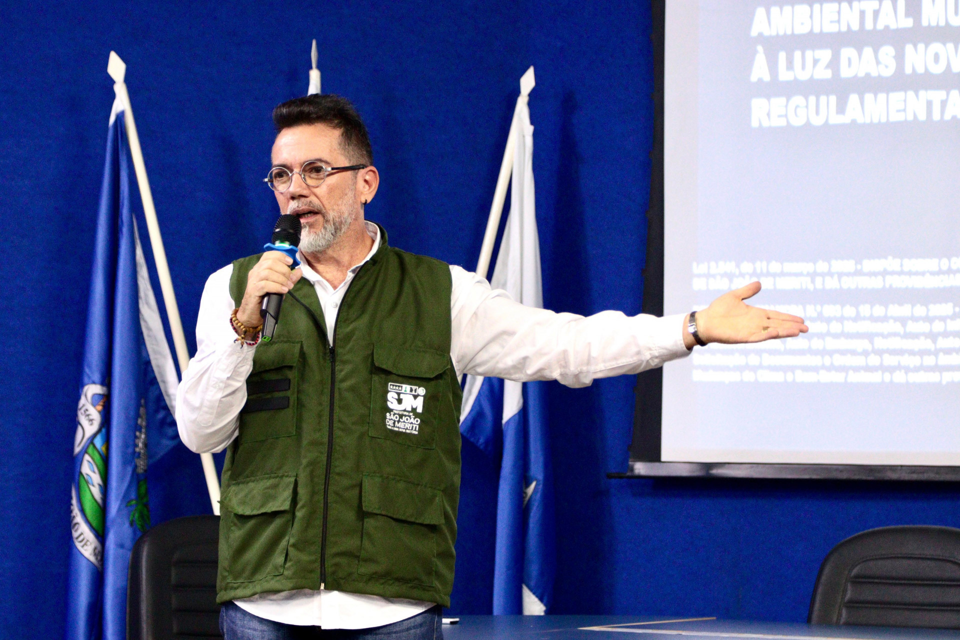 O secret&aacute;rio municipal de Meio Ambiente, Mudan&ccedil;as do Clima e Bem-Estar Animal, Ant&ocirc;nio Marcos Barreto - Matheus Santos/ PMSJM