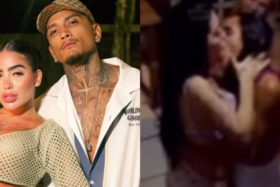 Dynho se pronuncia após MC Mirella beijar outra mulher: 'Combinado'