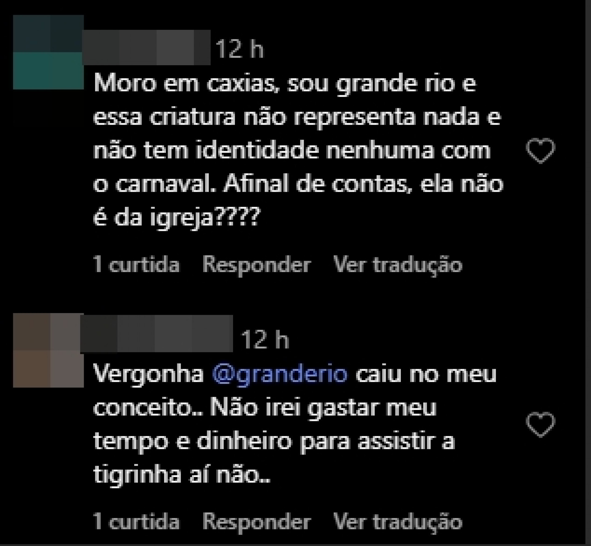 Print tirado de uma página da web - Reprodução/Instagram