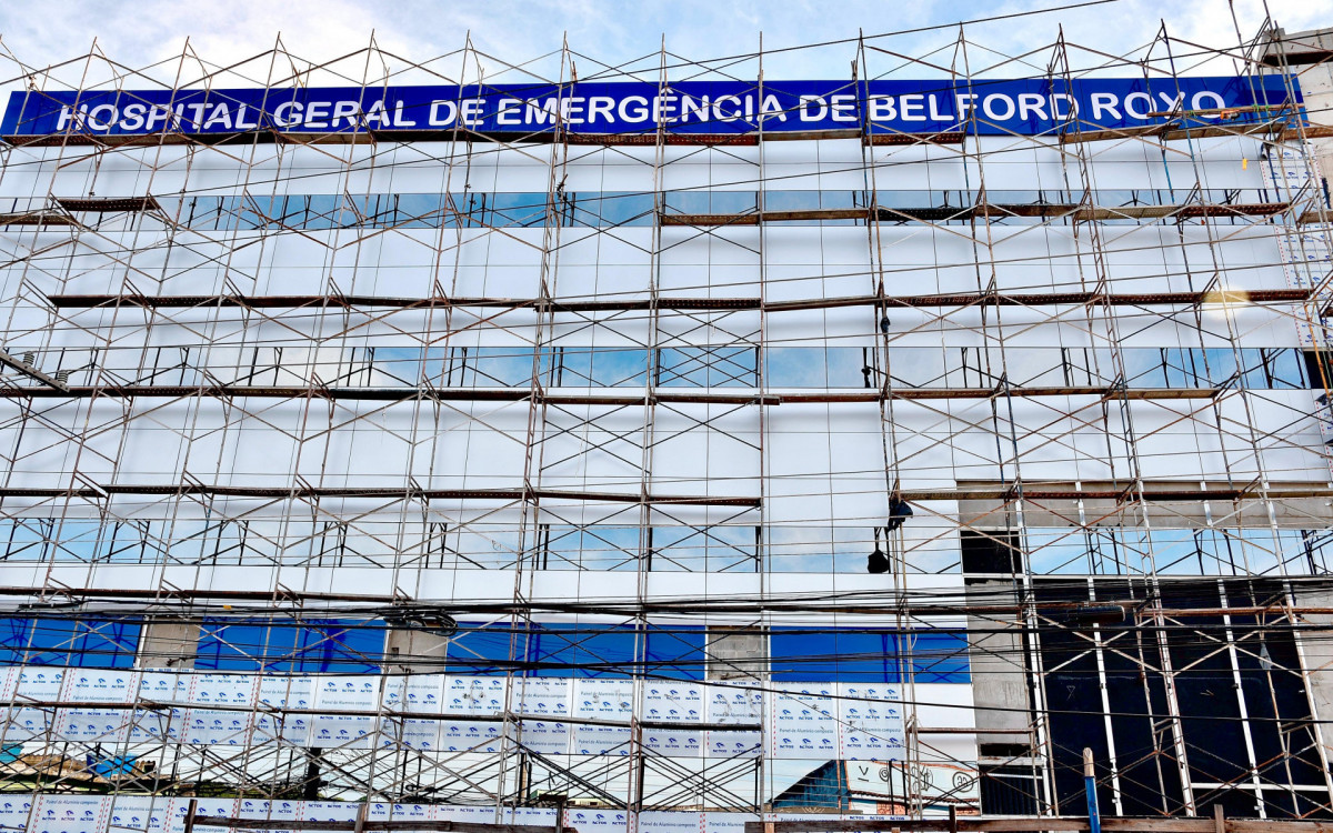 A nova estrutura do Hospital Municipal terá quatro andares com um centro cirúrgico, sala amarela e sala vermelha