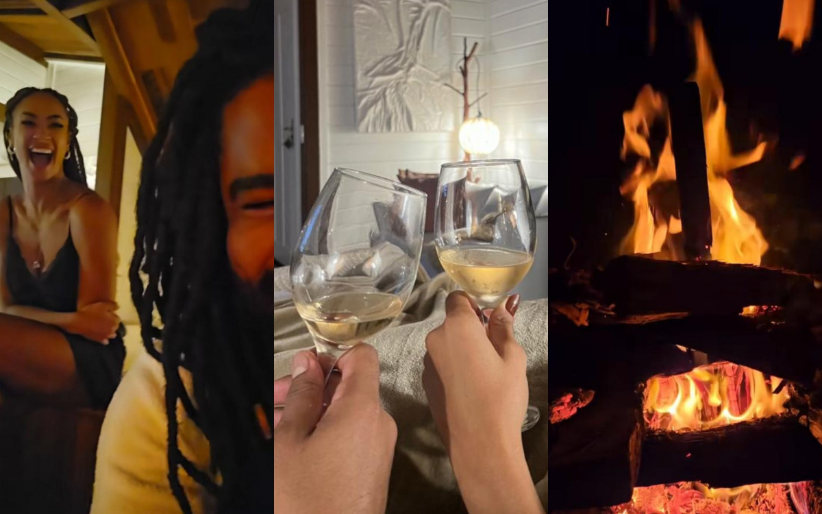 Diogo Almeida e Aline Patriarca aproveitam fim de semana em clima de romance
