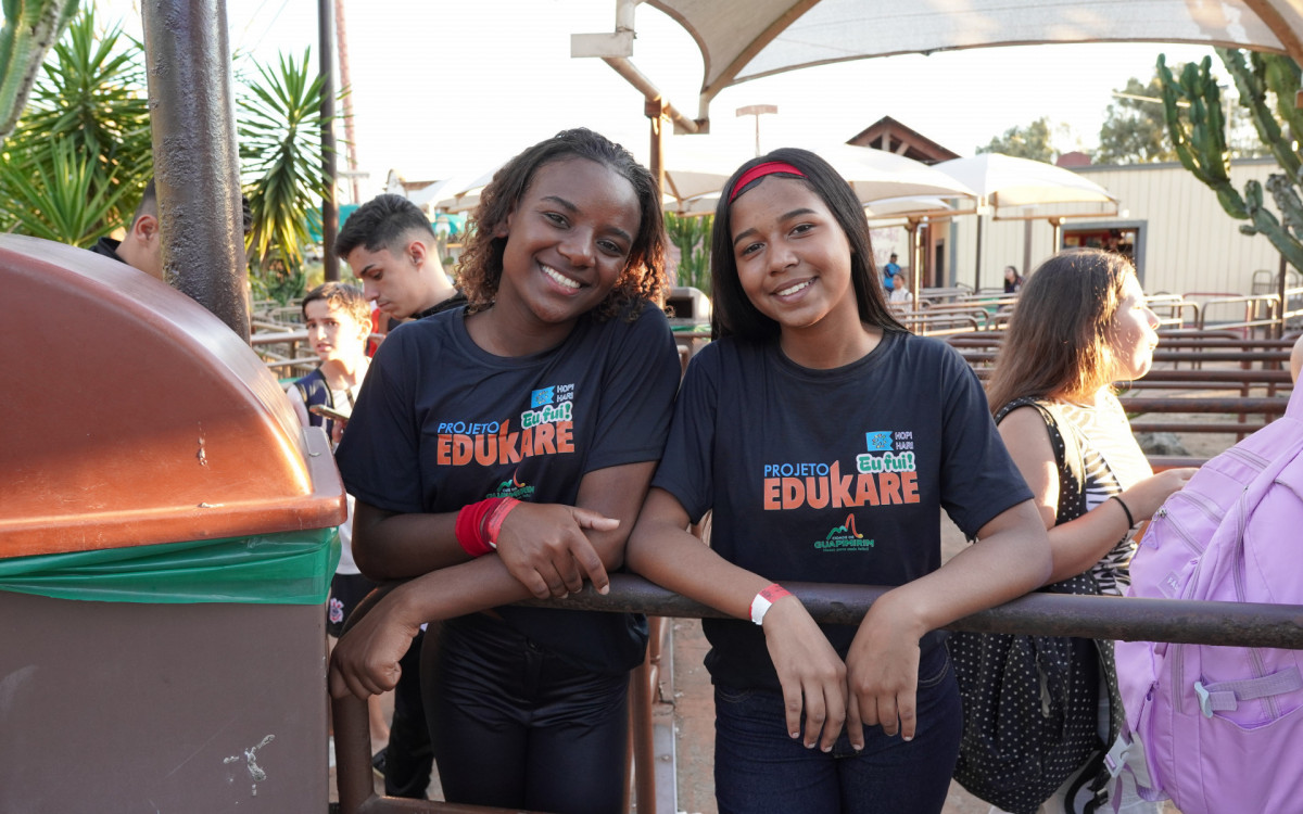 Alunos de Guapimirim no Hopi Hari - Divulga&ccedil;&atilde;o