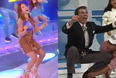 Patricia Abravanel dança 'Boquinha da Garrafa' e web compara com Silvio Santos: 'A cópia dele'