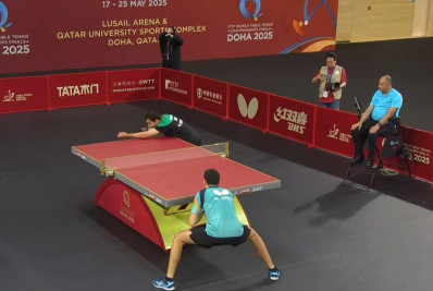 Hugo Calderano atropela tunisiano e avança no Mundial de tênis de mesa