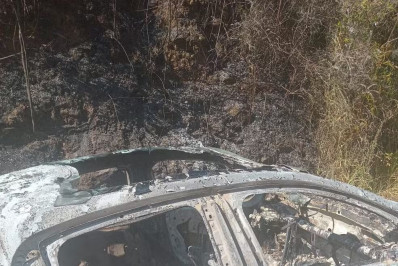 Corpo carbonizado é encontrado dentro de carro queimado em Valença