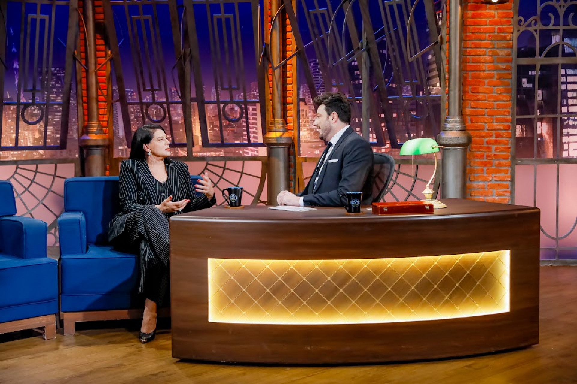 Sônia Lima durante o 'The Noite com Danilo Gentili' - Lourival Ribeiro / SBT