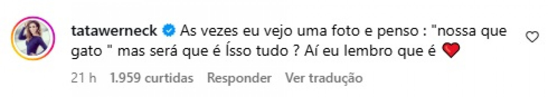 Rafael Vitti ganhou elogio de Tatá Werneck em publicação nas redes  - Reprodução/Instagram 