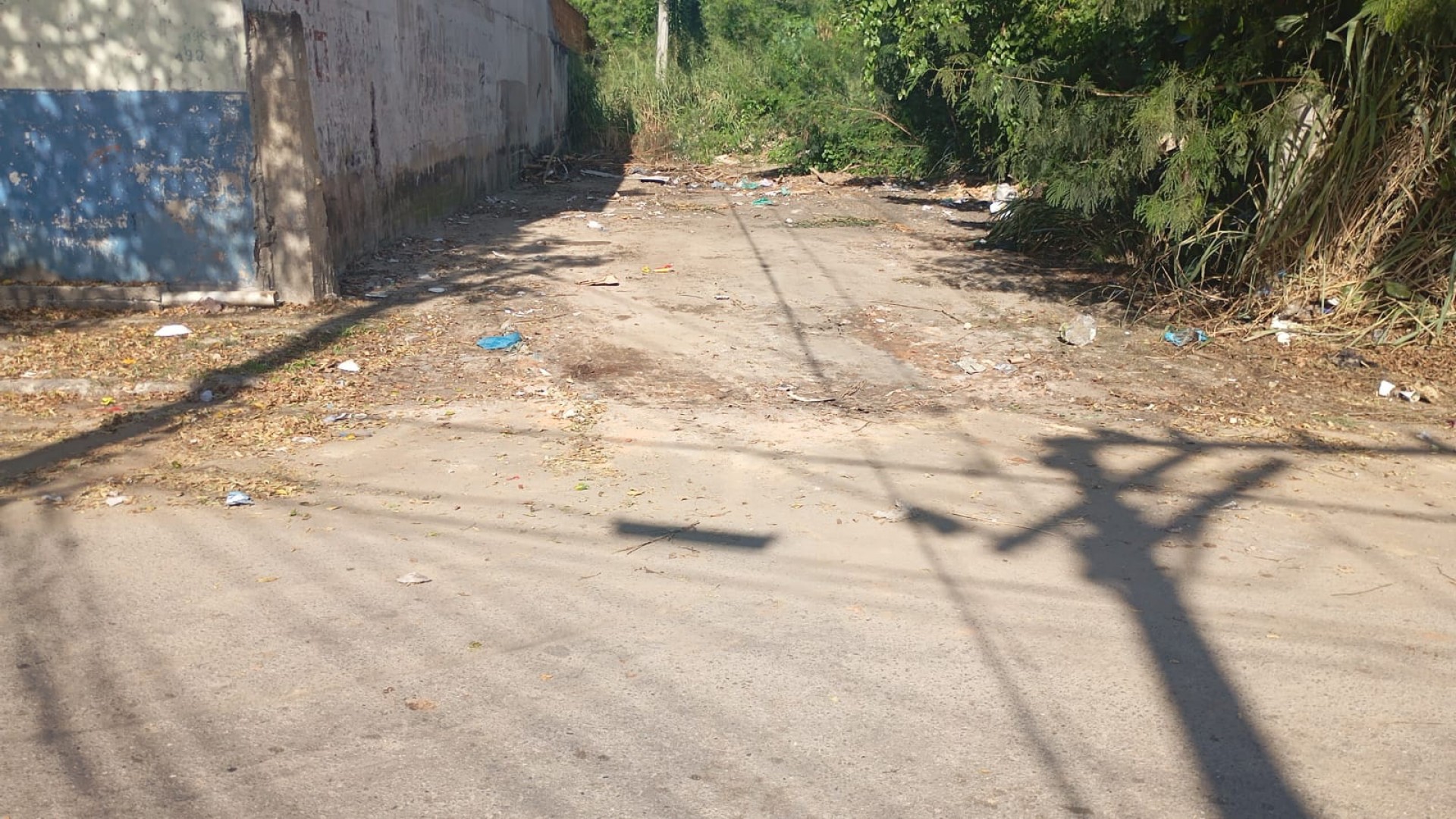 Na rua Olavo Bilac, na Piam, foi retirada uma grande quantidade de lixo - Divulga&ccedil;&atilde;o / PMBR