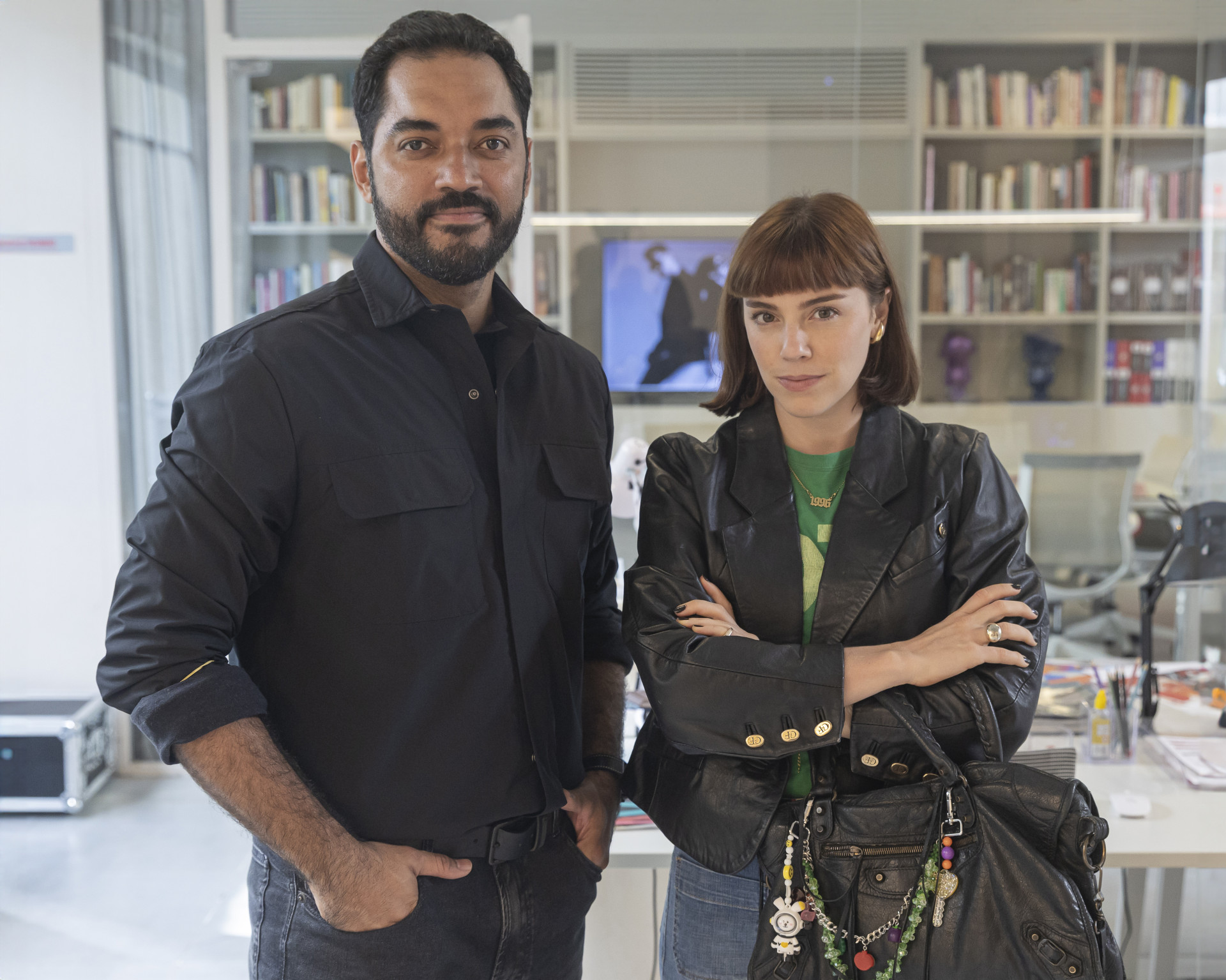 Thomas Aquino (Mário Sérgio) e Solange (Alice Wegmann) - Léo Rosario / TV Globo