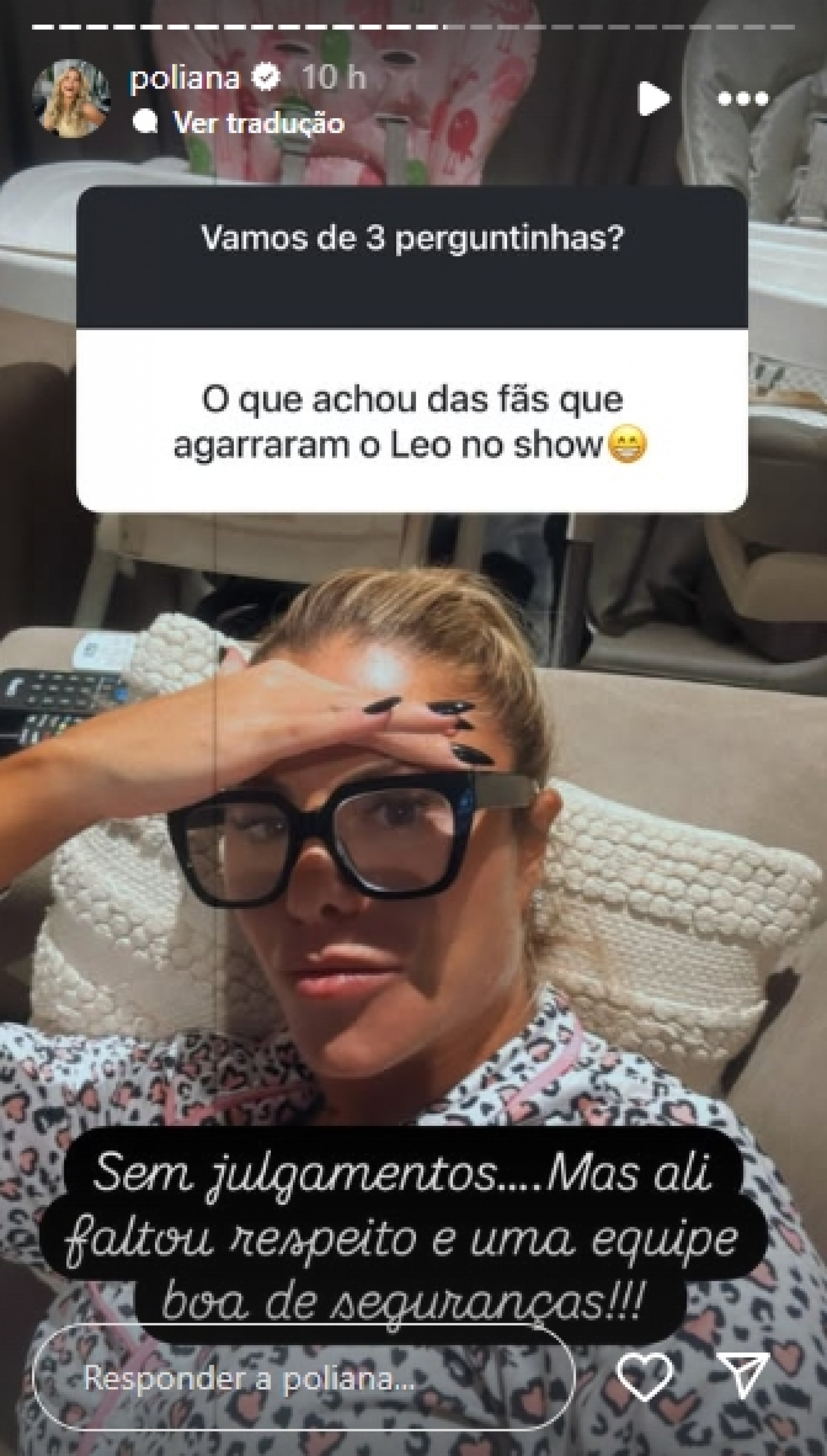 Print tirado dos stories de Poliana Rocha - Reprodu&ccedil;&atilde;o/Instagram