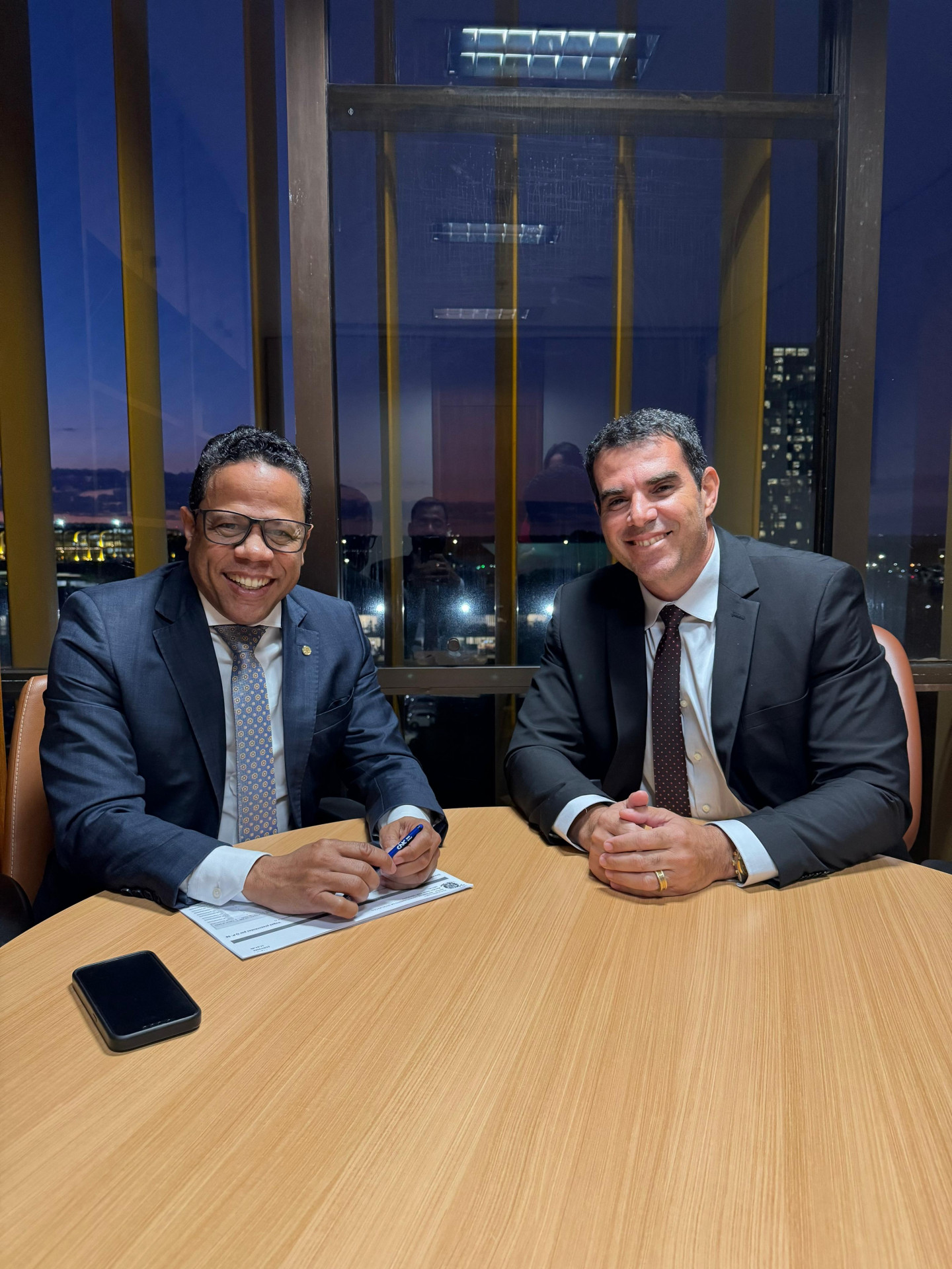 Luis Carlos Gomes, deputado federal do Republicanos, e Fabinho Costa  - Reprodução