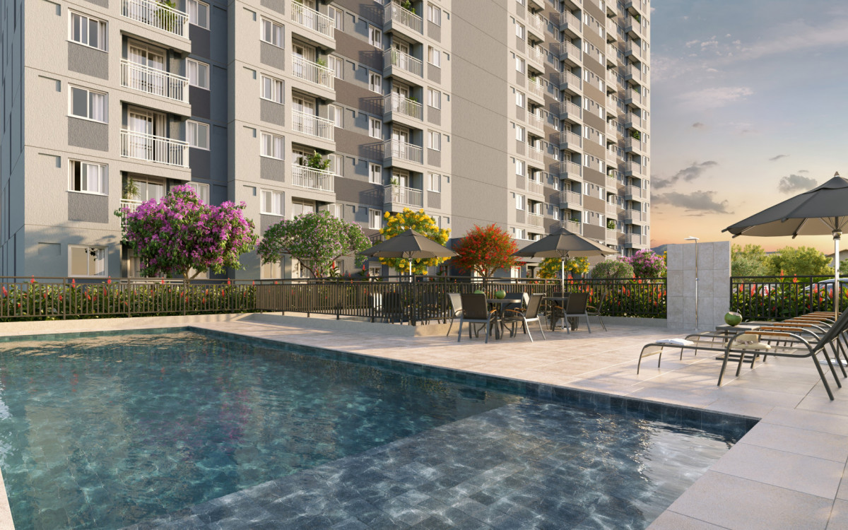 Nova Olaria Residencial, em Olaria, último lançamento MCMV da Cury no Rio - Dvulgação