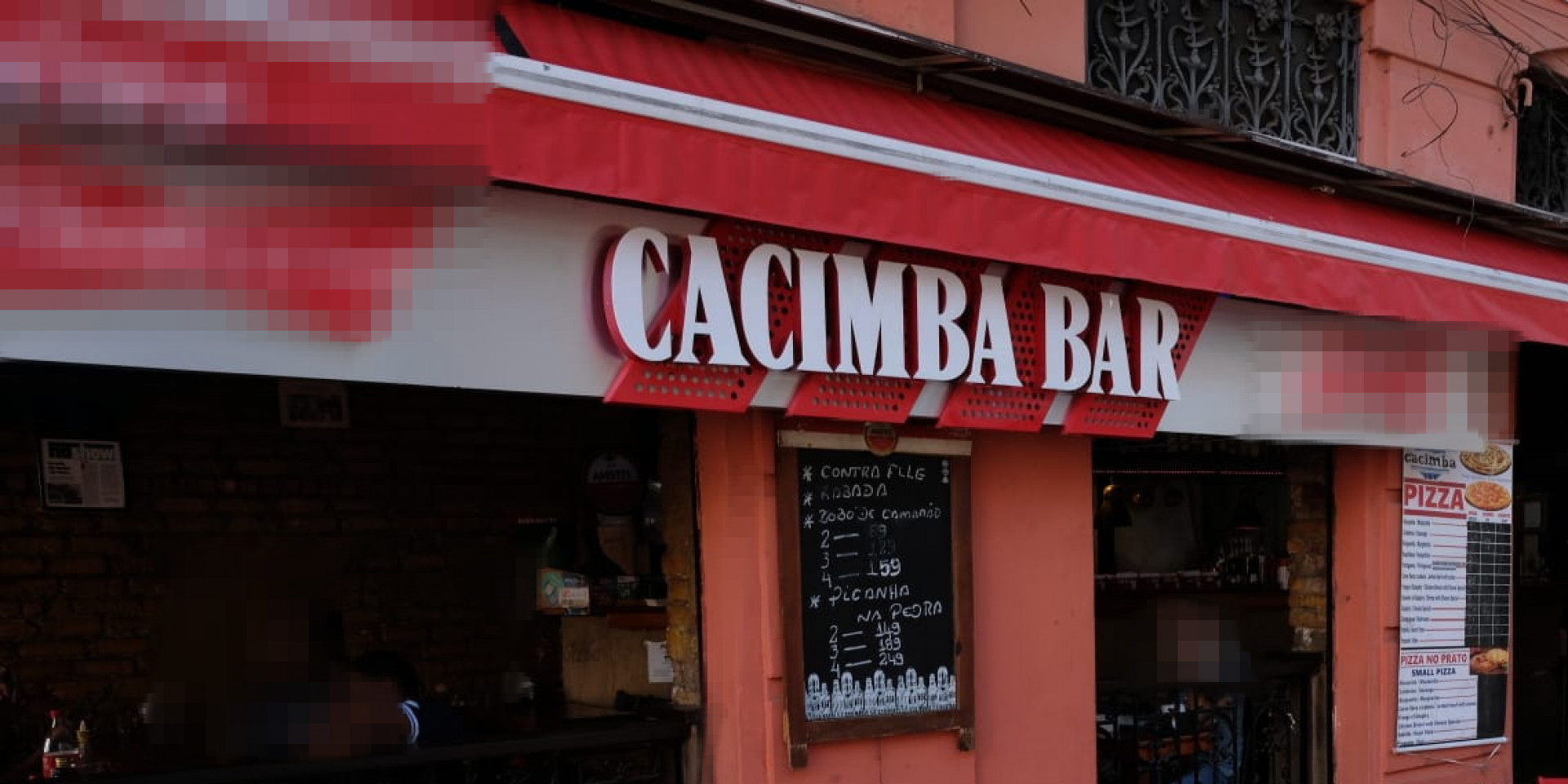 Letreiro do Cacimba Bar, na Avenida Gomes Freire, foi modernizado por marca de cerveja - Pedro Teixeira/Agência O Dia