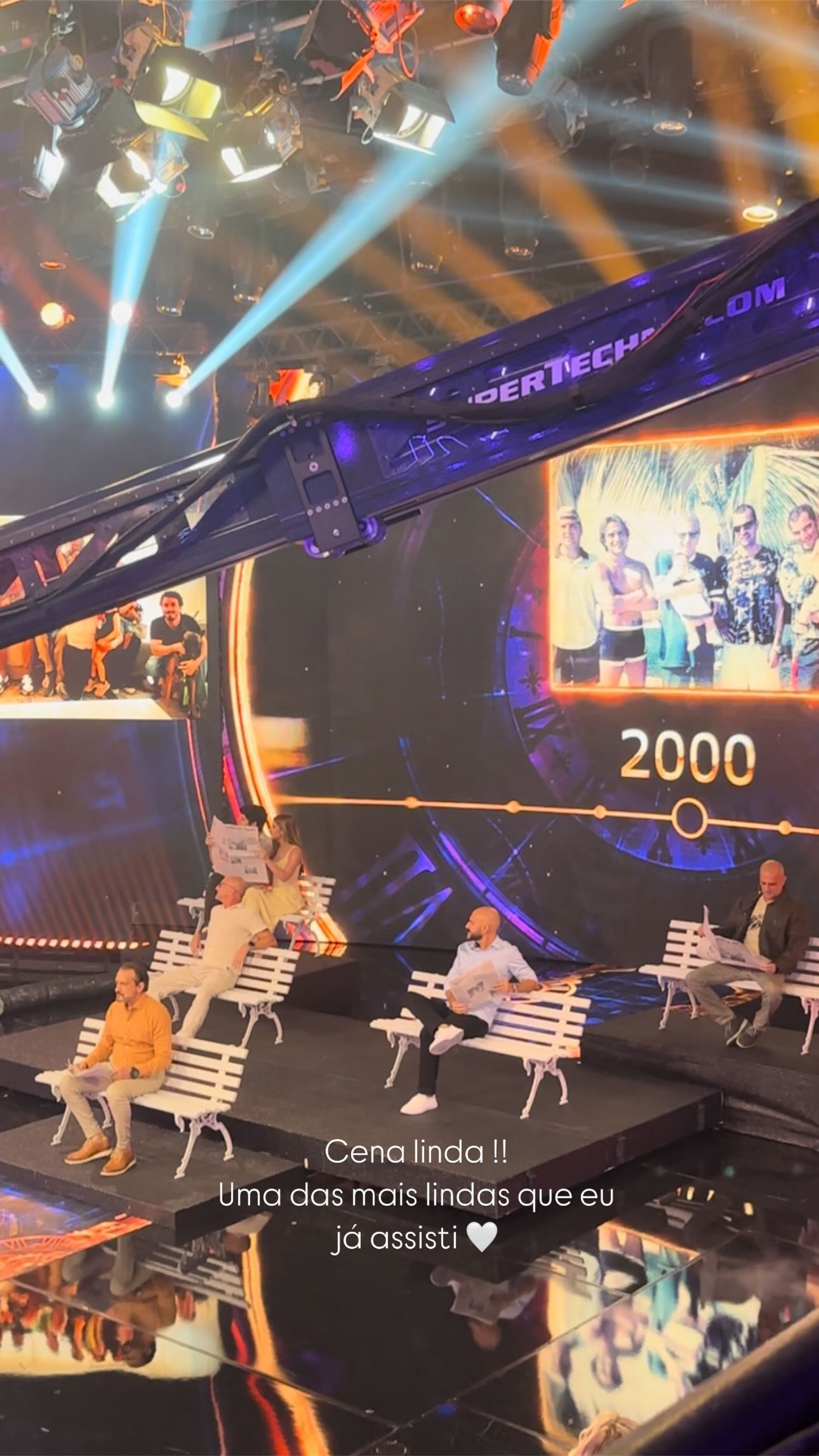 Carlos Alberto de Nóbrega foi homenageado no 'Domingão com Huck' - Reprodução/Instagram 