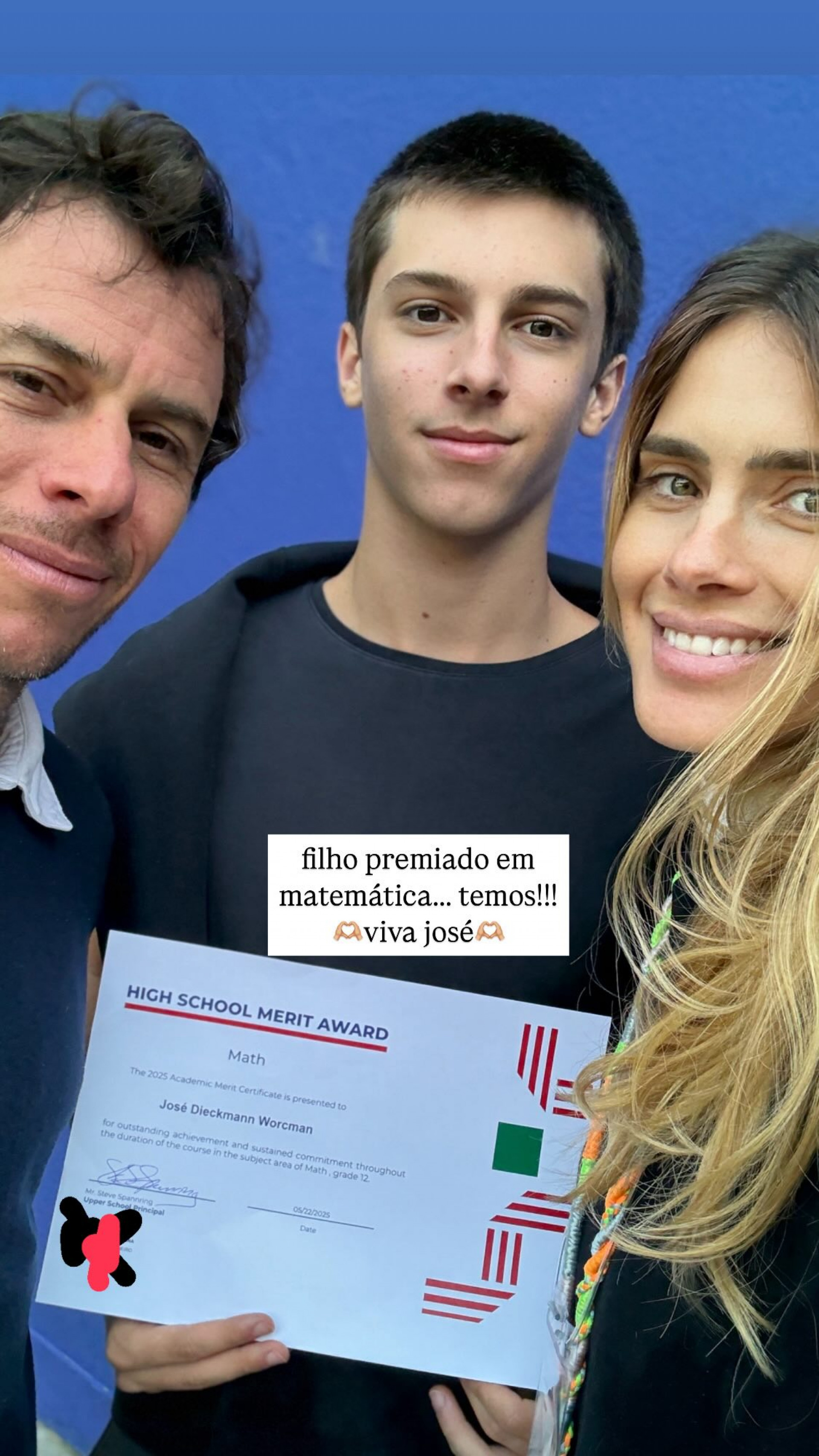 Carolina Dieckmann celebrou prêmio em matemática conquistado pelo filho - Reprodução/Instagram