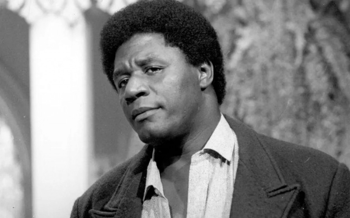 Tony Tornado nos bastidores de 'Roque Santeiro' (1985) - Nelson di Rago/Globo